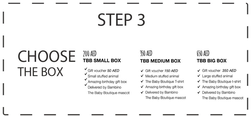 Choose the Box that you want to give. Choose the Box that you want to give.